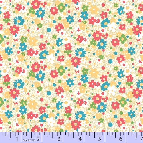 Sarah J Maxwell : Prettiful Posies - Helena, Yellow/White Sarah J Maxwell : Prettiful Posies - Helena, Yellow/White