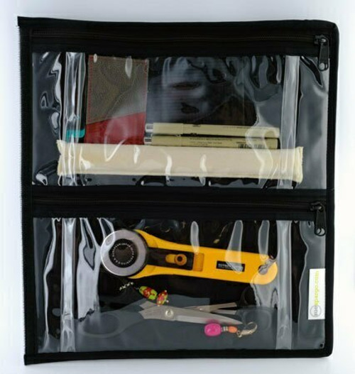 Clear Allium Spool Sac Zipper Pouch (4 pocket)