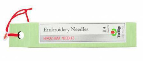 Tulip Hiroshima Embroidery Needles No.9 Sharp Tip Tulip Hiroshima Embroidery Needles No.9 Sharp Tip