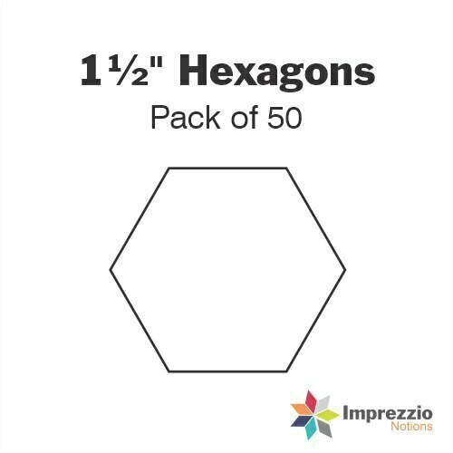 1 1/2" Hexagon Papers - Pack of 50