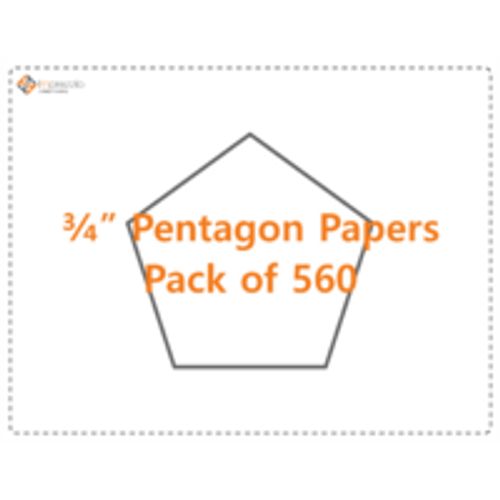 3/4" Pentagon Papers - Pack of 560