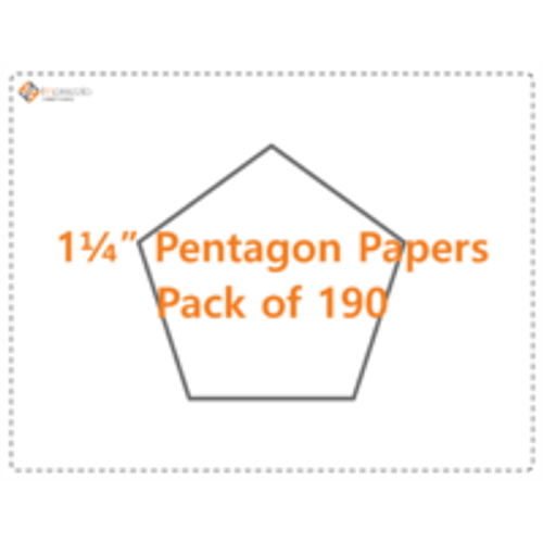 1 1/4" Pentagon Papers - Pack of 190