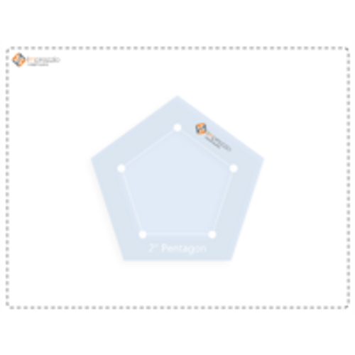 2" Pentagon Template - 3/8" Seam