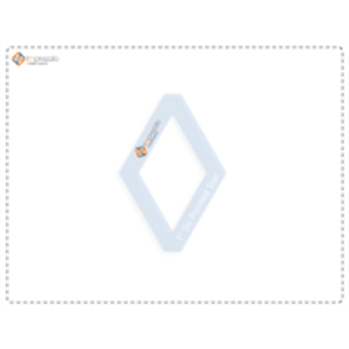 1" Six Pointed Star iSpy Template - 1/4" Seam