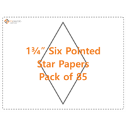 1 3/4" Six Pointed Star Papers - Pack of 85