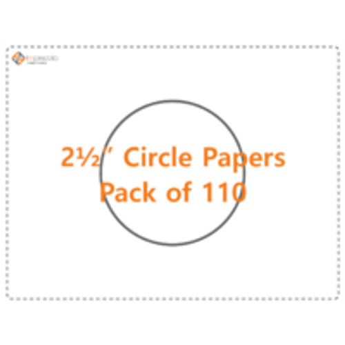2 1/2" Circle Papers - Pack of 110