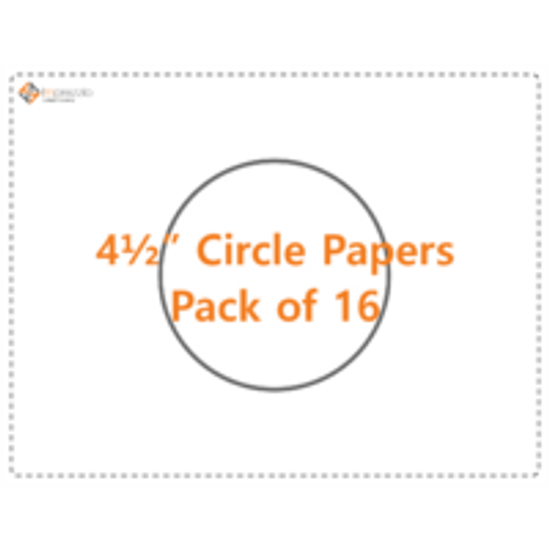 4 1/2" Circle Papers - Pack of 16