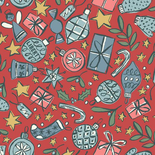 Liberty Christmas Cotton : A Festive Collection, Festive Joy B - 1.15mt piece Liberty Christmas Cotton : A Festive Collection, Festive Joy B - 1.15mt piece