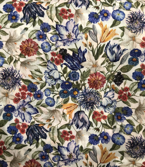 Liberty Tana Lawn : Royal Garland A - Fat Sixteenth Liberty Tana Lawn : Royal Garland A - Fat Sixteenth