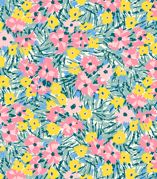 Liberty Tana Lawn : Liberty Champions - Champions Bouquet C - Fat Sixteenth Liberty Tana Lawn : Liberty Champions - Champions Bouquet C - Fat Sixteenth