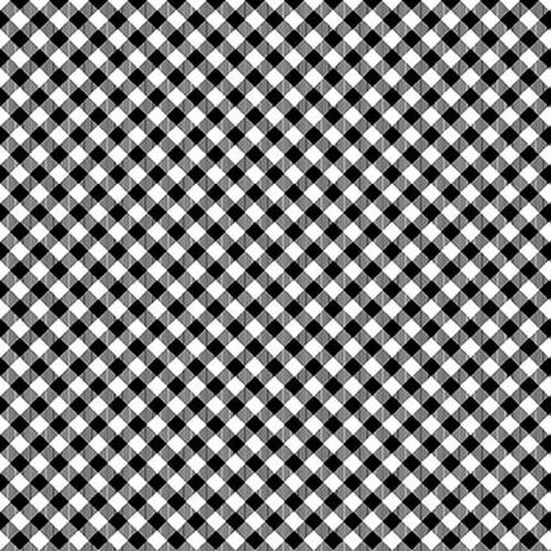 Chelsea's Checks - 1/8" Check, Black/White Chelsea's Checks - 1/8" Check, Black/White