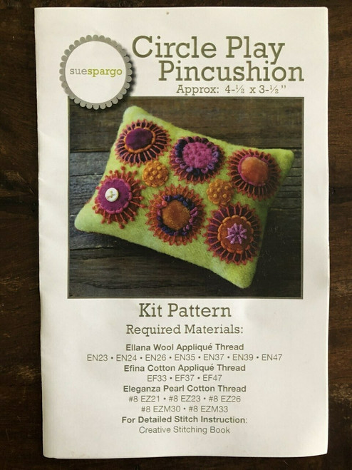 Sue Spargo :  Circle Play Pincushion Pattern