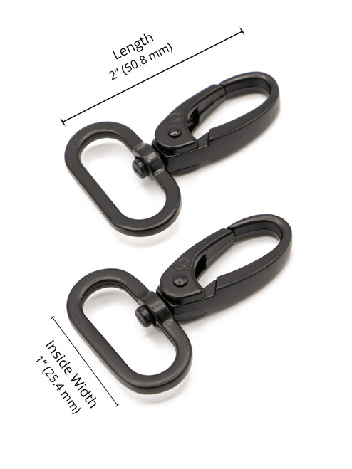 byAnnie 1" Black Swivel Snap Hook byAnnie 1" Black Swivel Snap Hook