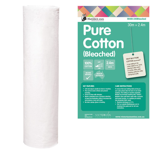 Bleached Cotton Batting Bleached Cotton Batting