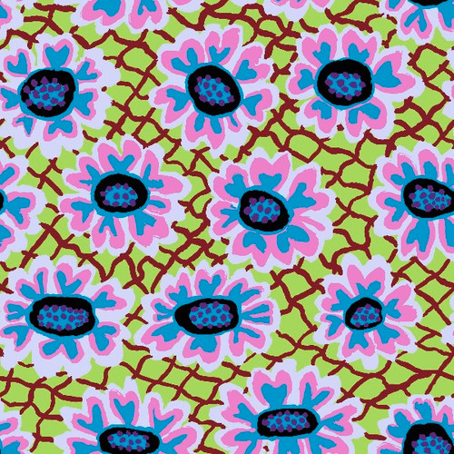 Kaffe Fasset Collective : Feburary 2023, Flower Net - Lime Kaffe Fasset Collective : Feburary 2023, Flower Net - Lime