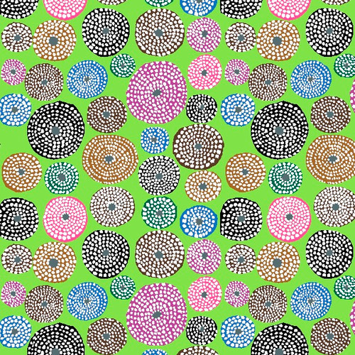 Kaffe Fasset Collective : Feburary 2023, Disks - Lime Kaffe Fasset Collective : Feburary 2023, Disks - Lime