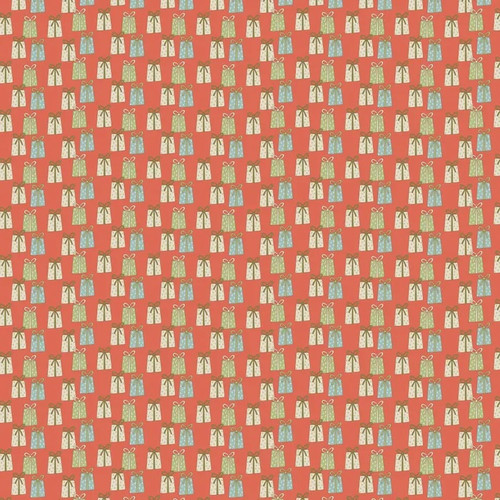The Birdhouse : Count Down to Christmas - Presents, Cream (Red Background) The Birdhouse : Count Down to Christmas - Presents, Cream (Red Background)