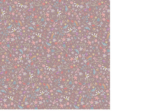 Slow and Steady: Garden Toss - Purple - by Anni Downs 