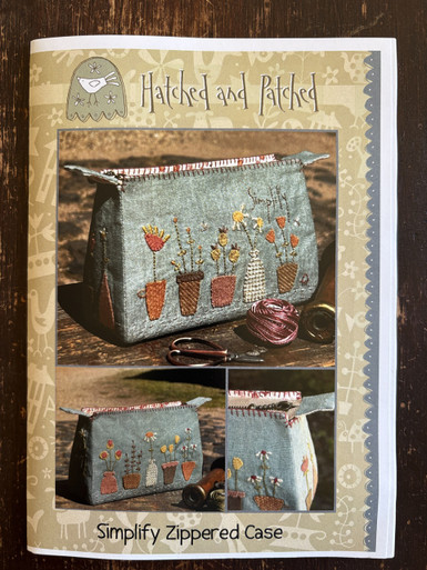 Simplify Zippered Case - Pattern & Wool KIt - Sewn and Quilted