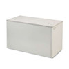 38000 Series Return Shell, Left, 48w X 24d X 29-1/2h, Mahogany/charcoal