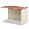 38000 Series Return Shell, Left, 48w X 24d X 29-1/2h, Mahogany/charcoal