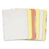 Write And Erase Plain-tab Paper Dividers, 5-tab, Letter, Buff, 36 Sets