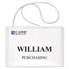 Name Badge Kits, Top Load, 3 1/2 X 2 1/4, Clear, Combo Clip/pin, 50/box Name Badge Kits, Top Load, 3 1/2 X 2 1/4, Clear, Combo Clip/pin, 50/box