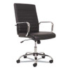 5-eleven Mid-back Executive Chair, Supports Up To 250 Lb, 17.1" To 20" Seat Height, Black Seat/back, Chrome Base 5-eleven Mid-back Executive Chair, Supports Up To 250 Lb, 17.1" To 20" Seat Height, Black Seat/back, Chrome Base