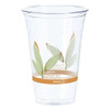 Bare Eco-forward Rpet Cold Cups 20 Oz, Leaf Design, Clear, 50/pack, 12 Packs/carton