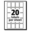 Removable Multi-use Labels, Inkjet/laser Printers, 1 X 0.75, White, 20/sheet, 50 Sheets/pack, (5428) Removable Multi-use Labels, Inkjet/laser Printers, 1 X 0.75, White, 20/sheet, 50 Sheets/pack, (5428)