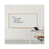 Dry-erase Board, Melamine, 96 X 48, White, Oak-finished Frame
