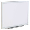 Dry-erase Board, Melamine, 96 X 48, White, Oak-finished Frame