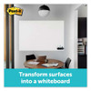 Dry Erase Surface, 50 Ft X 4 Ft, White