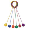 Swing Ball Set, 5.5" Diameter, Assorted Colors, 6/set