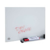 Frameless Glass Marker Board, 36" X 24", White Frameless Glass Marker Board, 36" X 24", White