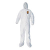 A40 Elastic-cuff, Ankle, Hood And Boot Coveralls, X-large, White, 25/carton A40 Elastic-cuff, Ankle, Hood And Boot Coveralls, X-large, White, 25/carton