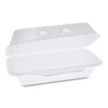 Smartlock Foam Hinged Lid Container, Medium, 8.75 X 4.5 X 3.13, White, 440/carton Smartlock Foam Hinged Lid Container, Medium, 8.75 X 4.5 X 3.13, White, 440/carton