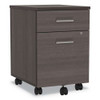 Trento Line Mobile Pedestal File, Left Or Right, 2-drawers: Box/file, Legal/letter, Mocha, 16.5" X 19.75" X 23.63" Trento Line Mobile Pedestal File, Left Or Right, 2-drawers: Box/file, Legal/letter, Mocha, 16.5" X 19.75" X 23.63"