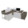 Trento Line Mobile Pedestal File, Left Or Right, 2-drawers: Box/file, Legal/letter, Mocha, 16.5" X 19.75" X 23.63" Trento Line Mobile Pedestal File, Left Or Right, 2-drawers: Box/file, Legal/letter, Mocha, 16.5" X 19.75" X 23.63"