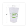 Greenstripe Renewable And Compostable Cold Cups Convenience Pack, Clear, 16 Oz, 50/pack Greenstripe Renewable And Compostable Cold Cups Convenience Pack, Clear, 16 Oz, 50/pack