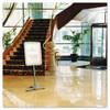 Improv Lobby Clip-frame Pedestal Sign, 18 X 24 Frame, 54" High, Aluminum Improv Lobby Clip-frame Pedestal Sign, 18 X 24 Frame, 54" High, Aluminum