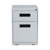 File Pedestal, Left Or Right, 2-drawers: Box/file, Legal/letter, Light Gray, 14.96" X 19.29" X 21.65" File Pedestal, Left Or Right, 2-drawers: Box/file, Legal/letter, Light Gray, 14.96" X 19.29" X 21.65"