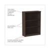 Alera Valencia Series Bookcase, Three-shelf, 31.75w X 14d X 39.38h, Espresso Alera Valencia Series Bookcase, Three-shelf, 31.75w X 14d X 39.38h, Espresso