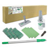Speedclean Window Cleaning Kit, 72" To 80", Extension Pole With 8" Pad Holder, Silver/green Speedclean Window Cleaning Kit, 72" To 80", Extension Pole With 8" Pad Holder, Silver/green