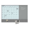 3n1 Magnetic Glass Dry Erase Combo Board, 24 X 18, Month View, White Surface And Frame 3n1 Magnetic Glass Dry Erase Combo Board, 24 X 18, Month View, White Surface And Frame