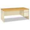 38000 Series Right Pedestal Desk, 72" X 36" X 29.5", Harvest/putty 38000 Series Right Pedestal Desk, 72" X 36" X 29.5", Harvest/putty