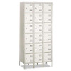 Three-column Box Locker, 36w X 18d X 78h, Two-tone Gray