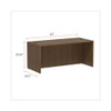 Alera Valencia Series Straight Front Desk Shell, 65" X 29.5" X 29.63", Modern Walnut