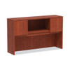 Alera Valencia Series Hutch With Doors, 58.88w X 15d X 35.38h, Medium Cherry