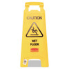 Caution Wet Floor Sign, 11 X 12 X 25, Bright Yellow, 6/carton Caution Wet Floor Sign, 11 X 12 X 25, Bright Yellow, 6/carton